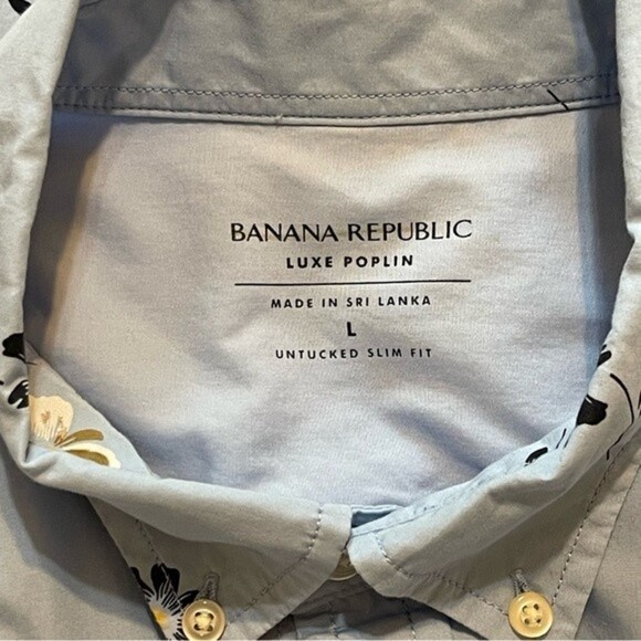 Banana Republic Floral Luxe Poplin Top Size Large - Picture 10 of 11